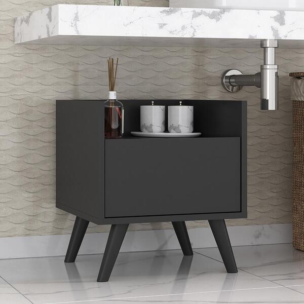 Gabinete Armário Banheiro 40 Cm Com Pés Retrô Multimóveis Mp5