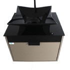 Gabinete Armário Banheiro 40cm Cuba Quadrada Preta