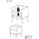 Gabinete Armário Banheiro 40cm Retrô Multimóveis V5037