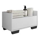 Gabinete Armário Banheiro 60 Cm C/ Pés Quadrados Multimóveis