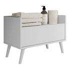 Gabinete Armário Banheiro 60 Cm C/ Pés Retrô Multimóveis Bran