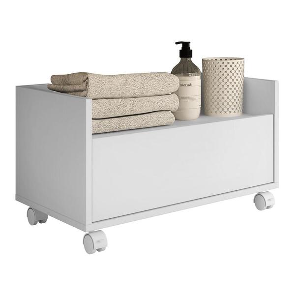 Gabinete Armário Banheiro 60cm Com Rodízios Multimóveis V3591