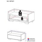 Gabinete Armário Banheiro 80 Cm C/ Pés Quadrados Multimóveis