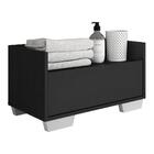 Gabinete Armário Banheiro 80 Cm C/ Pés Quadrados Multimóveis