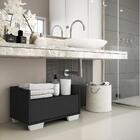 Gabinete Armário Banheiro 80 Cm C/ Pés Quadrados Multimóveis