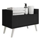 Gabinete Armário Banheiro 80 Cm C/ Pés Retrô Multimóveis Pret