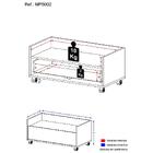 Gabinete Armário Banheiro 80 Cm C/ Rodízios Multimóveis Rusti
