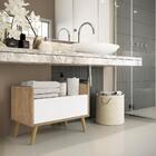 Gabinete Armário Banheiro 80cm Retrô Multimóveis V5000