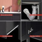 Gabinete Armário Banheiro Ditália 1 Pt 2 Gav C/ Pia Bn-01