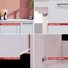 Gabinete Armário Banheiro Ditália 1 Pt 2 Gav C/ Pia Bn-01