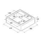 Gabinete Armário Banheiro Ditália 2 Gav 2 Pts Com Cuba Bn-03
