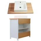 Gabinete Armário Banheiro Ditália 2 Gav 2 Pts Com Cuba Bn-03