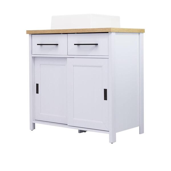 Gabinete Armário Banheiro Ditália 2 Gav 2 Pts Com Cuba Bn-03