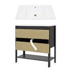 Gabinete Armário Banheiro Ditália 2 Portas Com Pia Bn-02