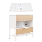 Gabinete Armário Banheiro Ditália 2 Portas Com Pia Bn-02