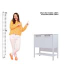 Gabinete Armário Banheiro Ditália 2 Portas Com Pia Bn-02