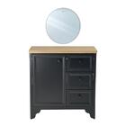 Gabinete Armário Banheiro Ditália C/tampo+espelho Bn-05