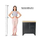 Gabinete Armário Banheiro Ditália C/tampo+espelho Bn-05