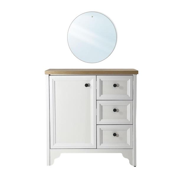 Gabinete Armário Banheiro Ditália C/tampo+espelho Bn-05