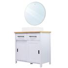 Gabinete Armário Banheiro Ditália Com Cuba + Espelho / Bn-03