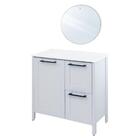 Gabinete Armário Banheiro Ditália Com Pia + Espelho Bn-01 Cor