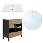 Gabinete Armário Banheiro Ditália Com Pia + Espelho Bn-01 Cor