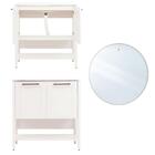 Gabinete Armário Banheiro Ditália Com Pia + Espelho Bn-02 Cor