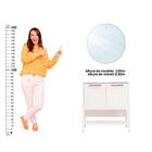 Gabinete Armário Banheiro Ditália Com Pia + Espelho Bn-02 Cor