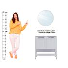 Gabinete Armário Banheiro Ditália Com Pia + Espelho Bn-02 Cor