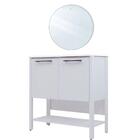 Gabinete Armário Banheiro Ditália Com Pia + Espelho Bn-02 Cor