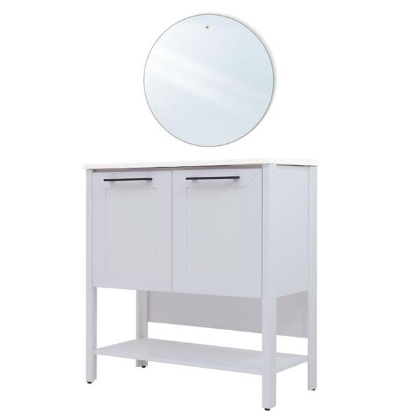 Gabinete Armário Banheiro Ditália Com Pia + Espelho Bn-02 Cor