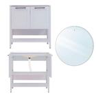 Gabinete Armário Banheiro Ditália Com Pia + Espelho Bn-02 Cor