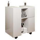 Gabinete Armario Banheiro Pia De Coluna Macau Com Rodízios