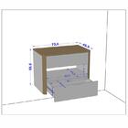 Gabinete Armario Banheiro Santorini Com 1 Gaveta E Cuba Luna