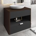 Gabinete Armario Banheiro Santorini Com 1 Gaveta E Cuba Luna