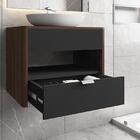 Gabinete Armario Banheiro Santorini Com 1 Gaveta E Cuba Luna