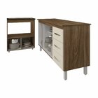 Gabinete Armário Carine 138 Cm Com Tampo Tampão E Balcão Evel