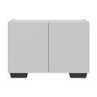 Gabinete Armário De Banheiro 62,5cm 2 Portas Com Pés Multimóv