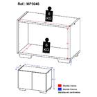 Gabinete Armário De Banheiro 62,5cm 2 Portas Com Pés Multimóv