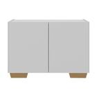 Gabinete Armário De Banheiro 62,5cm 2 Portas Com Pés Multimóv