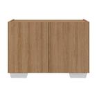 Gabinete Armário De Banheiro 62,5cm 2 Portas Com Pés Multimóv