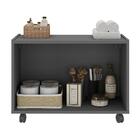 Gabinete Armário De Banheiro 62,5cm Com Rodízios 2 Portas Mul