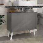 Gabinete Armário De Banheiro 62,5cm Retrô 2 Portas Multimóvei