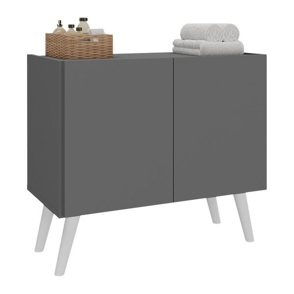 Gabinete Armário De Banheiro 62,5cm Retrô 2 Portas Multimóvei