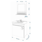 Gabinete Armário De Banheiro Com Pia Cuba Espelho Ana Mgm