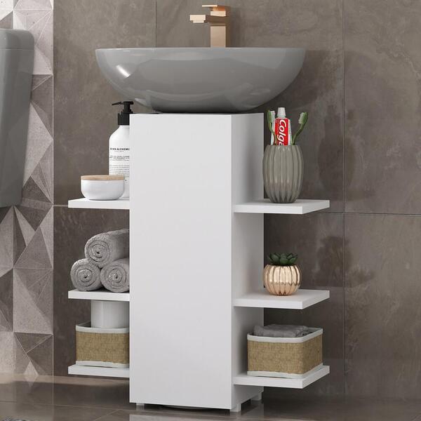 Gabinete Armário De Banheiro Para Pia De Coluna Multimóveis M