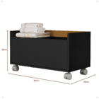 Gabinete Armário de Banheiro Toalheiro Carrinho Multiuso Móve