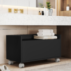 Gabinete Armário de Banheiro Toalheiro Carrinho Multiuso Móve