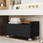 Gabinete Armário de Banheiro Toalheiro Carrinho Multiuso Móve