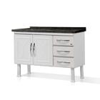 Gabinete Armario De Cozinha Aço 1.20 Desmontado Sem A Pia 3 G